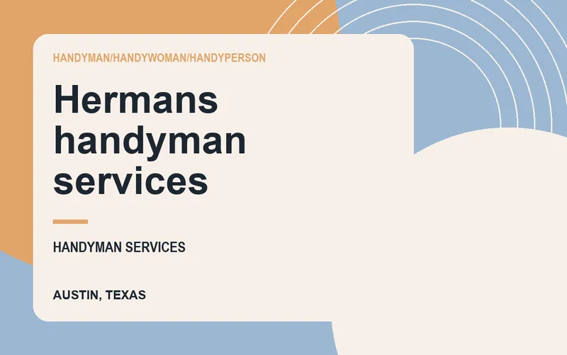 Hermans handyman services in Austin, Texas