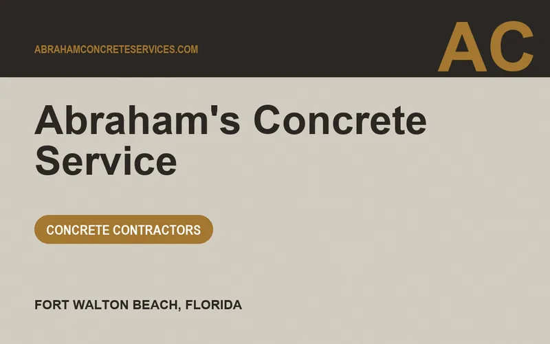 Abraham's Concrete Service in Fort Walton Beach, Florida