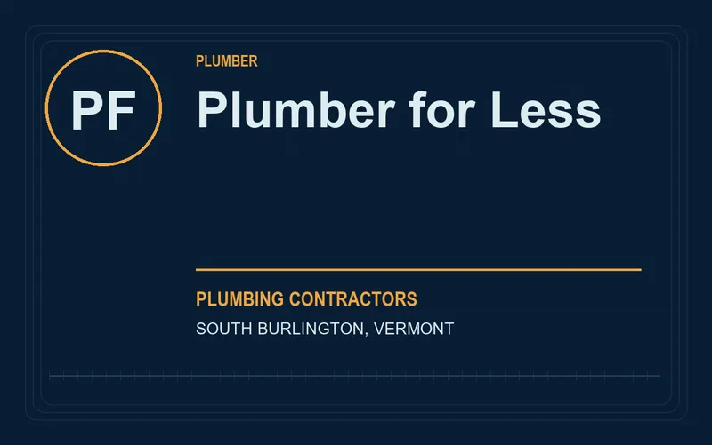 Plumber for Less in South Burlington, Vermont