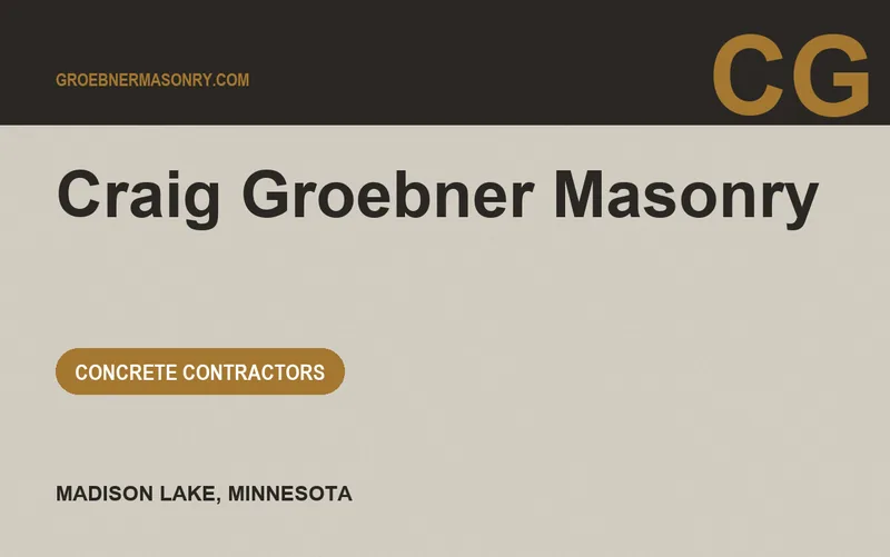 Craig Groebner Masonry in Madison Lake, Minnesota
