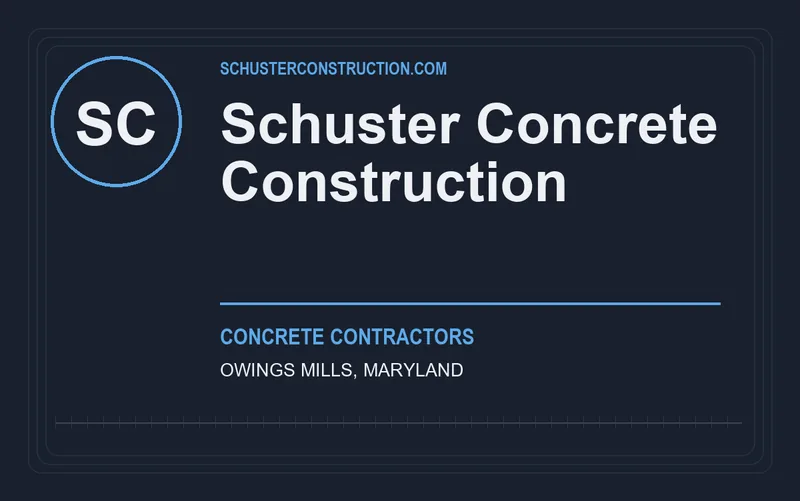 Schuster Concrete Construction in Owings Mills, Maryland