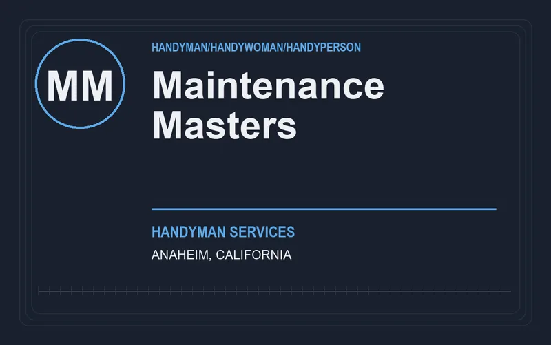 Maintenance Masters in Anaheim, California