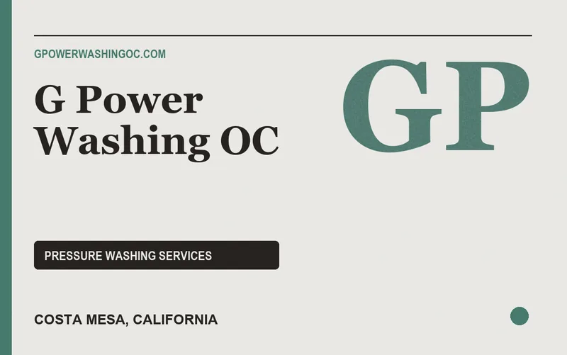 G Power Washing OC in Costa Mesa, California