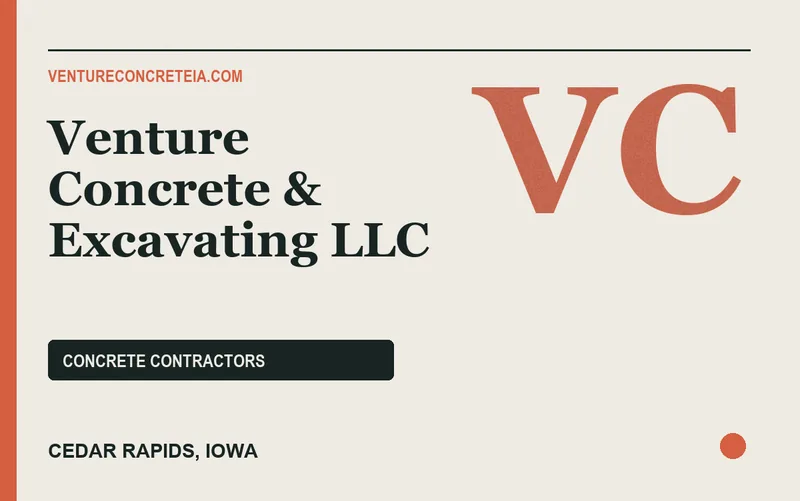 Venture Concrete & Excavating LLC in Cedar Rapids, Iowa