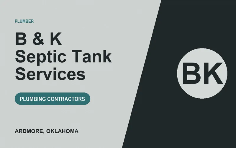 B & K Septic Tank Services in Ardmore, Oklahoma