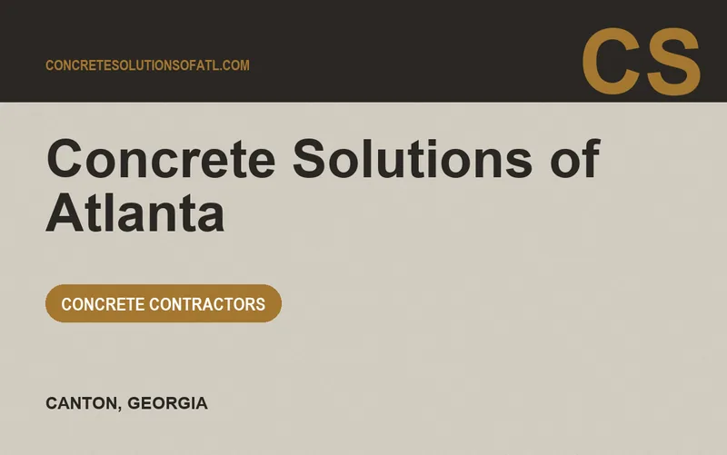 Concrete Solutions of Atlanta in Canton, Georgia