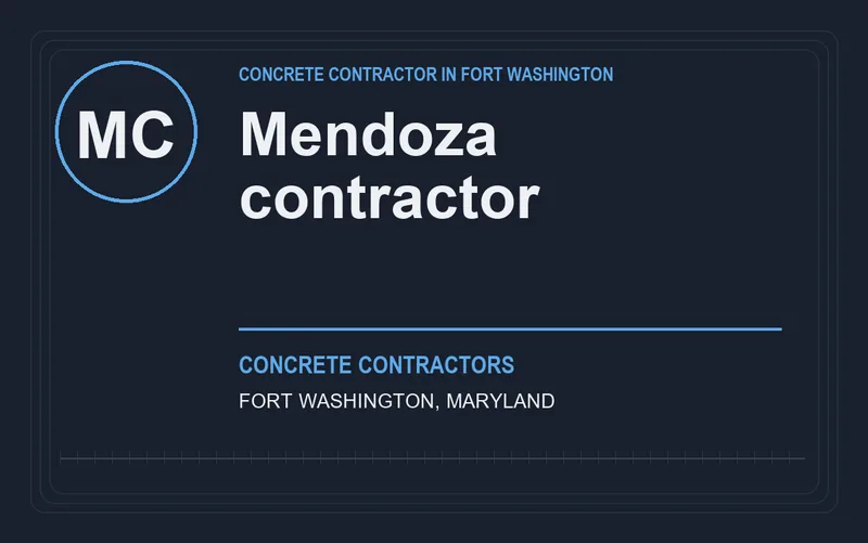 Mendoza contractor in Fort Washington, Maryland
