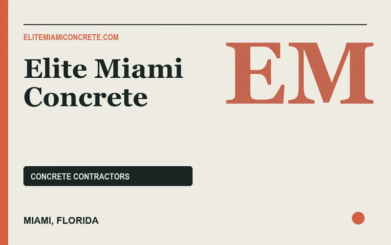 Elite Miami Concrete in Miami, Florida