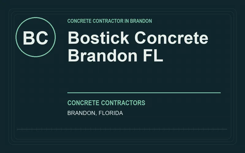 Bostick Concrete Brandon FL in Brandon, Florida