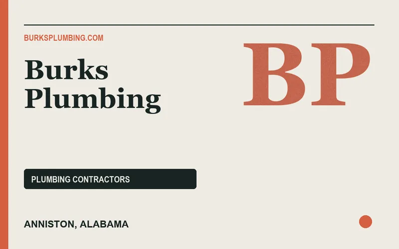 Burks Plumbing in Anniston, Alabama