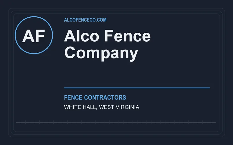 Alco Fence Company in White Hall, West Virginia