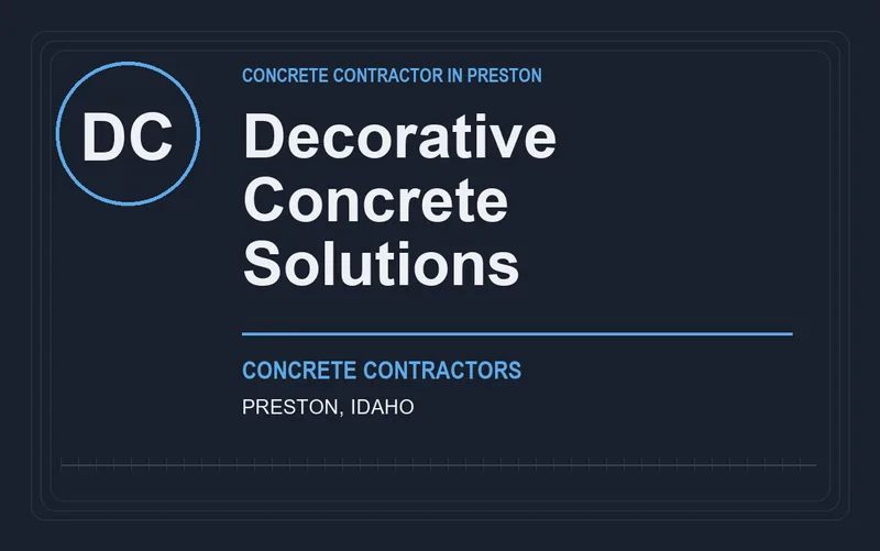 Decorative Concrete Solutions in Preston, Idaho