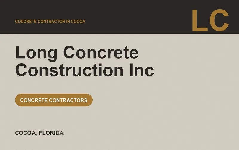 Long Concrete Construction Inc in Cocoa, Florida