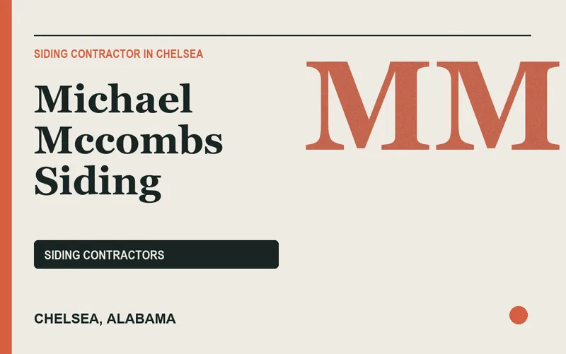 Michael Mccombs Siding in Chelsea, Alabama