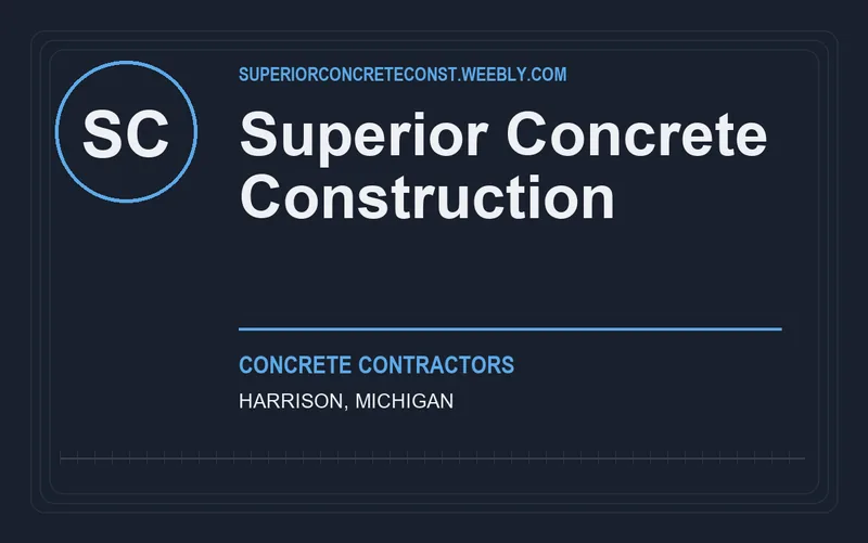 Superior Concrete Construction in Harrison, Michigan