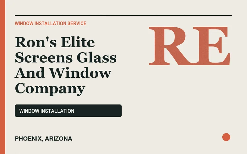 Ron's Elite Screens Glass And Window Company in Phoenix, Arizona