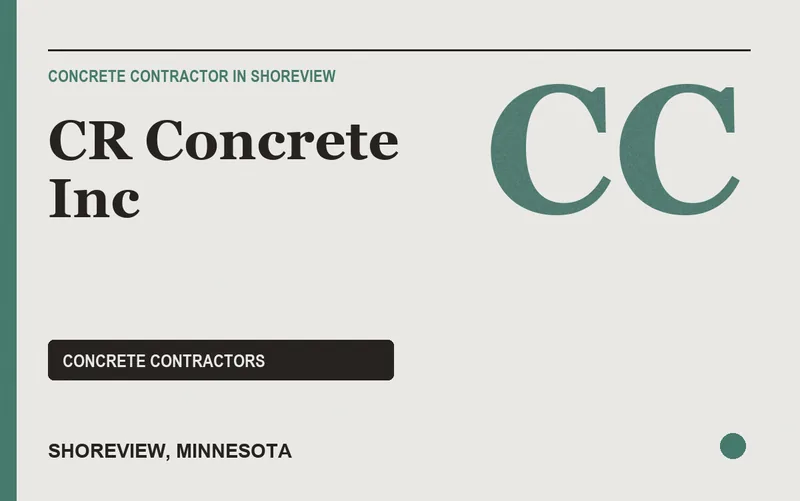 CR Concrete Inc in Shoreview, Minnesota