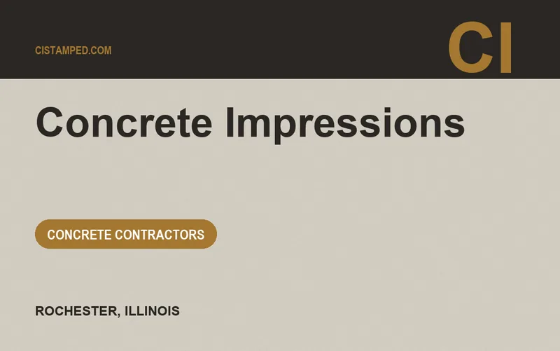 Concrete Impressions in Rochester, Illinois