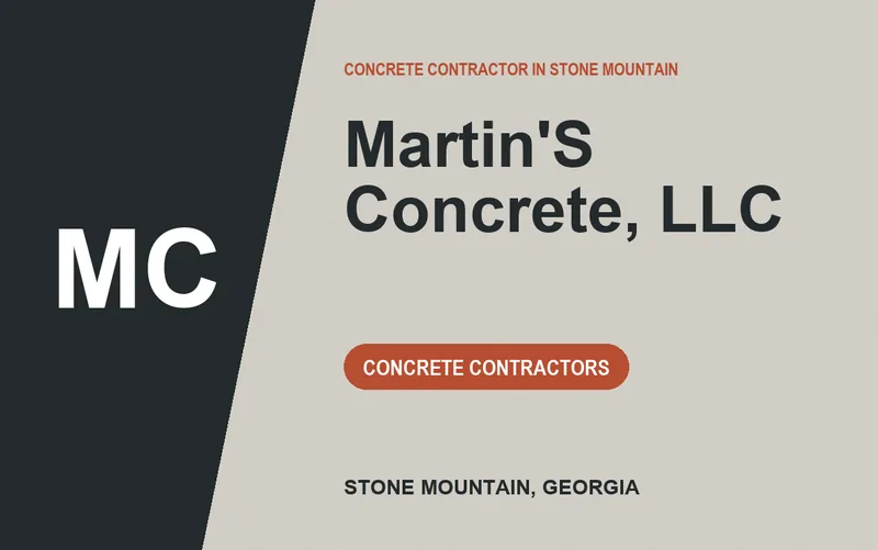 MARTIN'S CONCRETE, LLC in Stone Mountain, Georgia