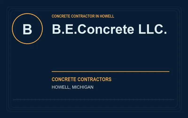 B.E.Concrete LLC. in Howell, Michigan