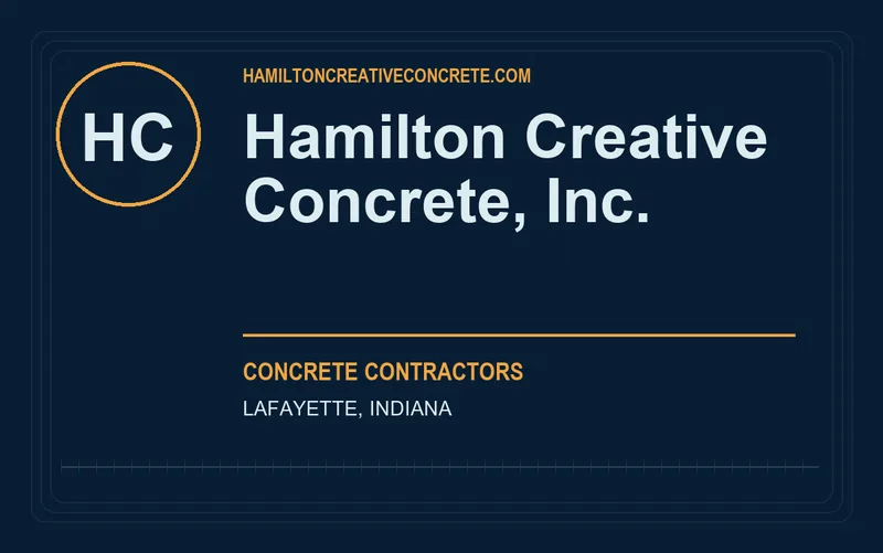 Hamilton Creative Concrete, Inc. in Lafayette, Indiana