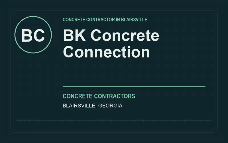 BK Concrete Connection in Blairsville, Georgia