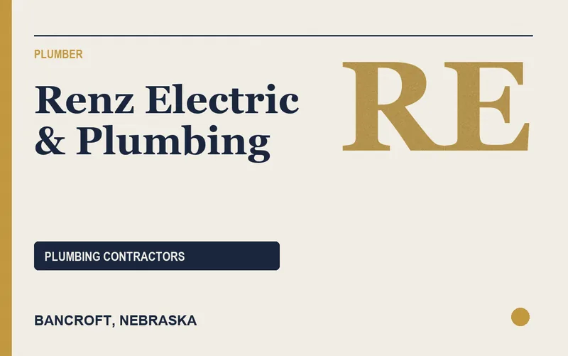 Renz Electric & Plumbing in Bancroft, Nebraska