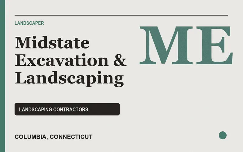 Midstate Excavation & Landscaping in Columbia, Connecticut
