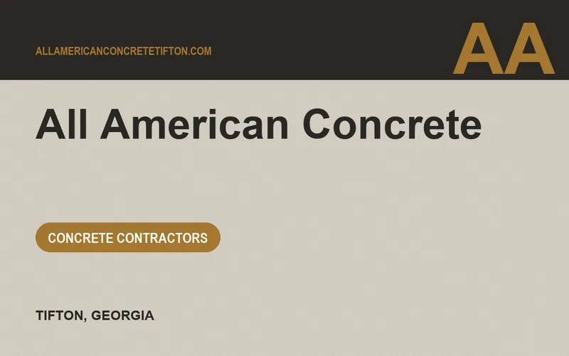 All American Concrete in Tifton, Georgia