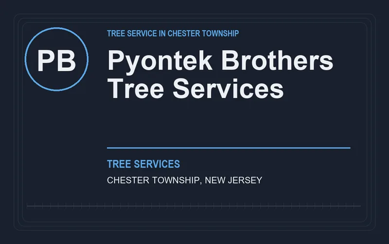 Pyontek Brothers Tree Services in Chester Township, New Jersey