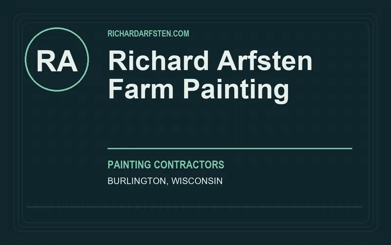 Richard Arfsten Farm Painting in Burlington, Wisconsin