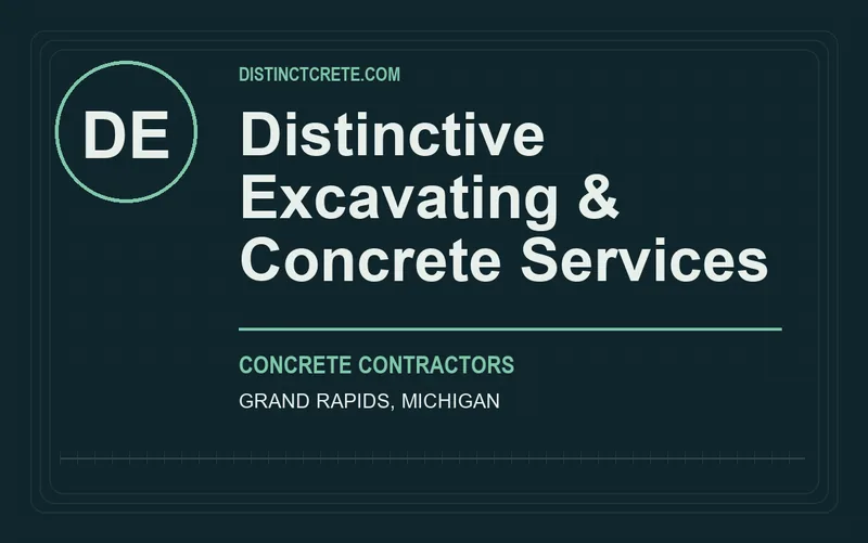 Distinctive Excavating & Concrete Services in Grand Rapids, Michigan