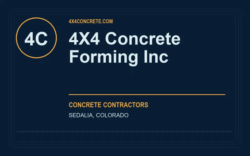 4X4 Concrete Forming Inc in Sedalia, Colorado