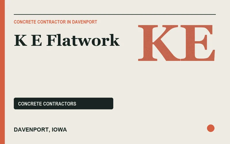 K E Flatwork in Davenport, Iowa