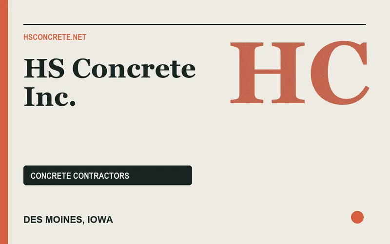 HS Concrete Inc. in Des Moines, Iowa