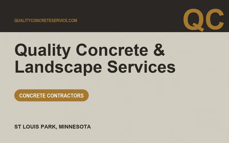 Quality Concrete & Landscape Services in St Louis Park, Minnesota