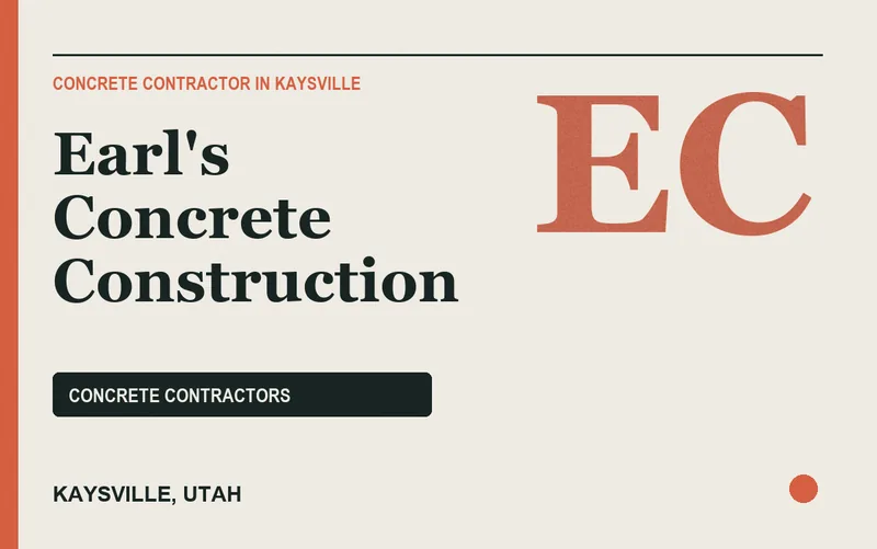 Earl's Concrete Construction in Kaysville, Utah