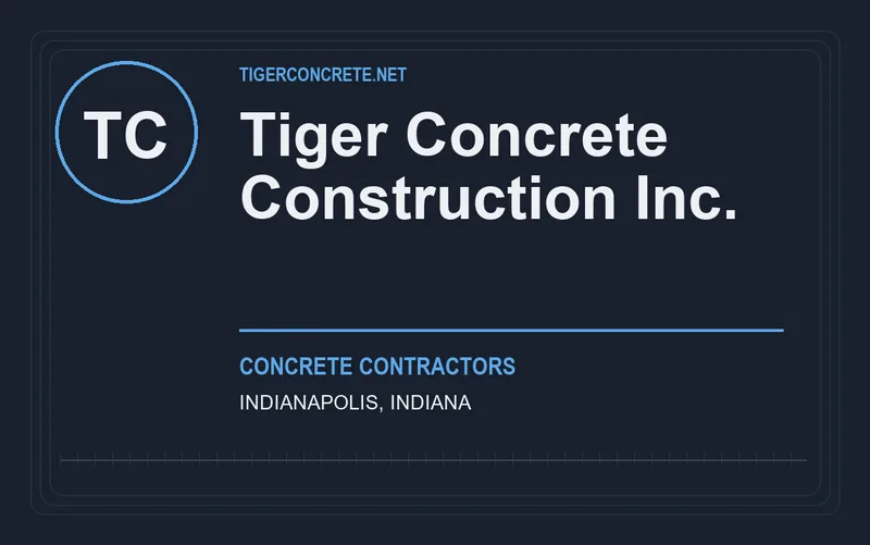 Tiger Concrete Construction Inc. in Indianapolis, Indiana