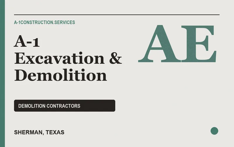 A-1 Excavation & Demolition in Sherman, Texas