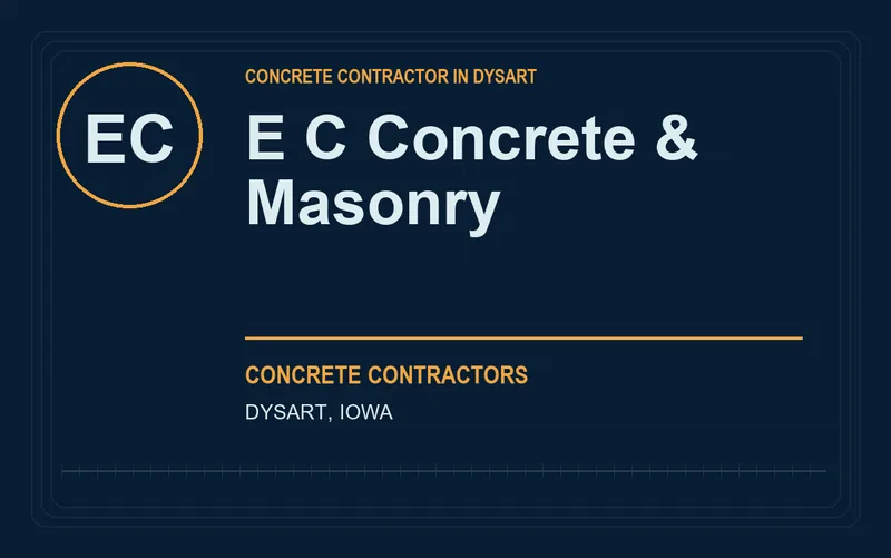 E C Concrete & Masonry in Dysart, Iowa