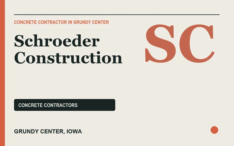 Schroeder Construction in Grundy Center, Iowa