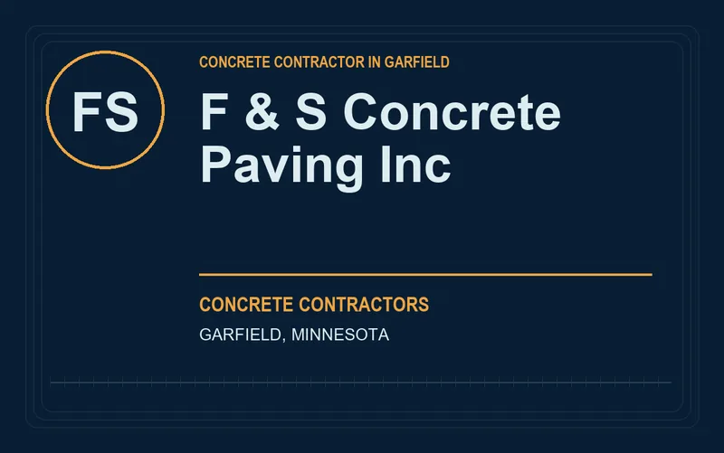F & S Concrete Paving Inc in Garfield, Minnesota