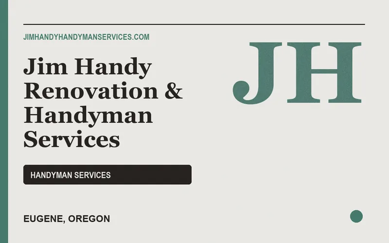 Jim Handy Renovation & Handyman Services in Eugene, Oregon