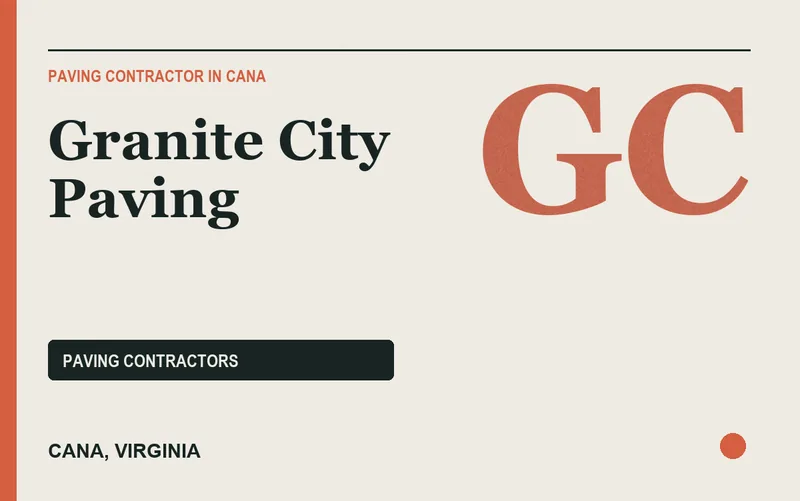 Granite City Paving in Cana, Virginia