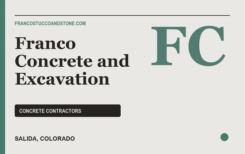 Franco Concrete and Excavation in Salida, Colorado