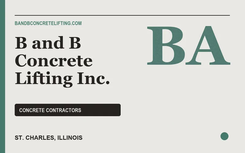 B and B Concrete Lifting Inc. in St. Charles, Illinois