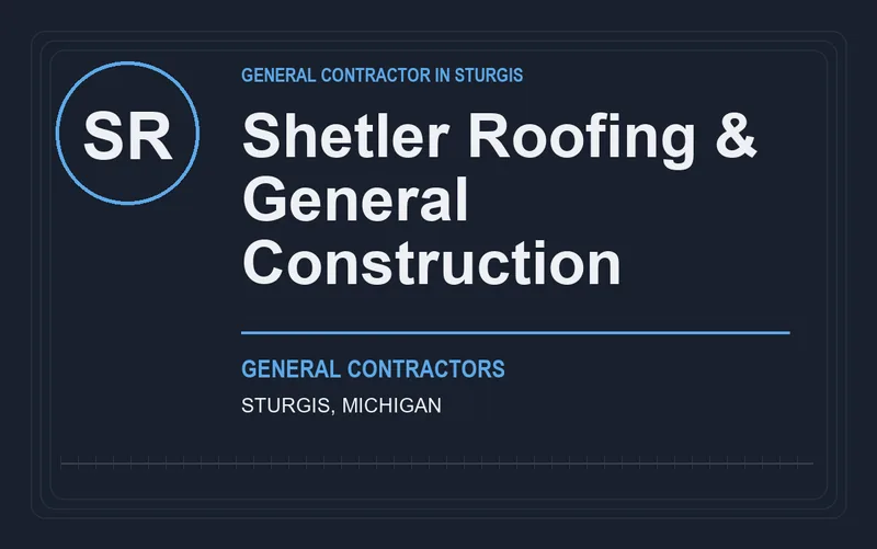 Shetler Roofing & General Construction in Sturgis, Michigan