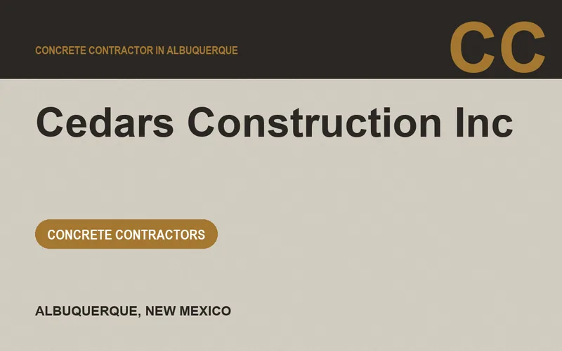 Cedars Construction Inc in Albuquerque, New Mexico