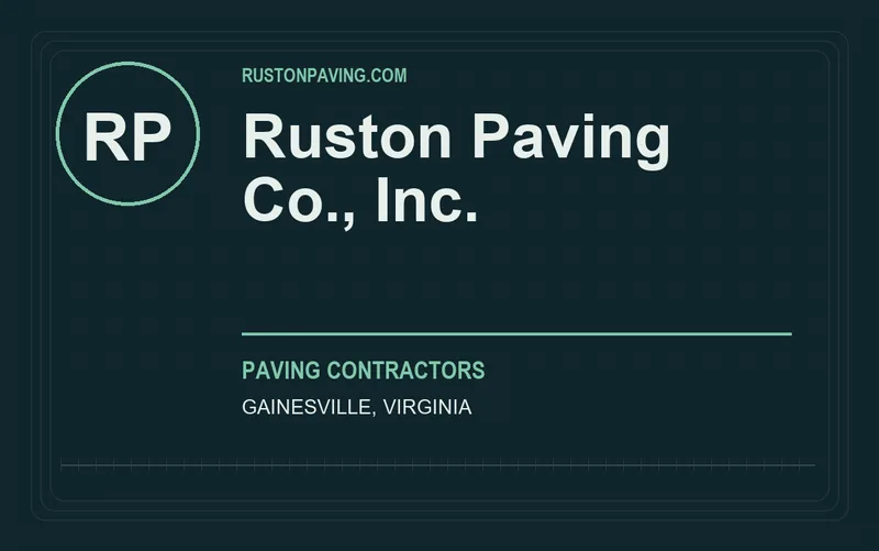 Ruston Paving Co., Inc. in Gainesville, Virginia