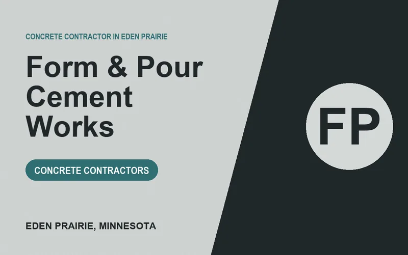 Form & Pour Cement Works in Eden Prairie, Minnesota